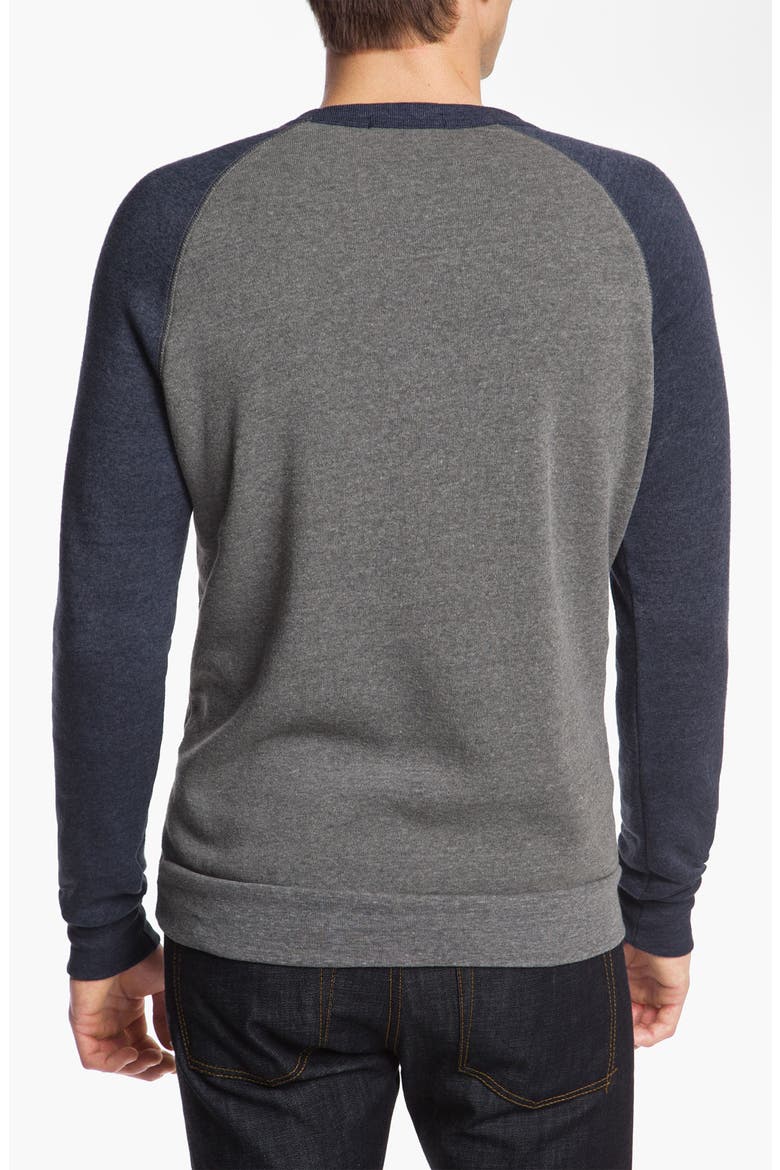 'The Champ' Trim Fit Colorblock Sweatshirt, Alternate, color, ECO GREY / ECO TRUE NAVY