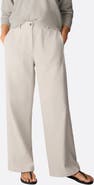 Eileen Fisher High Waist Wide Leg Organic Cotton Pants