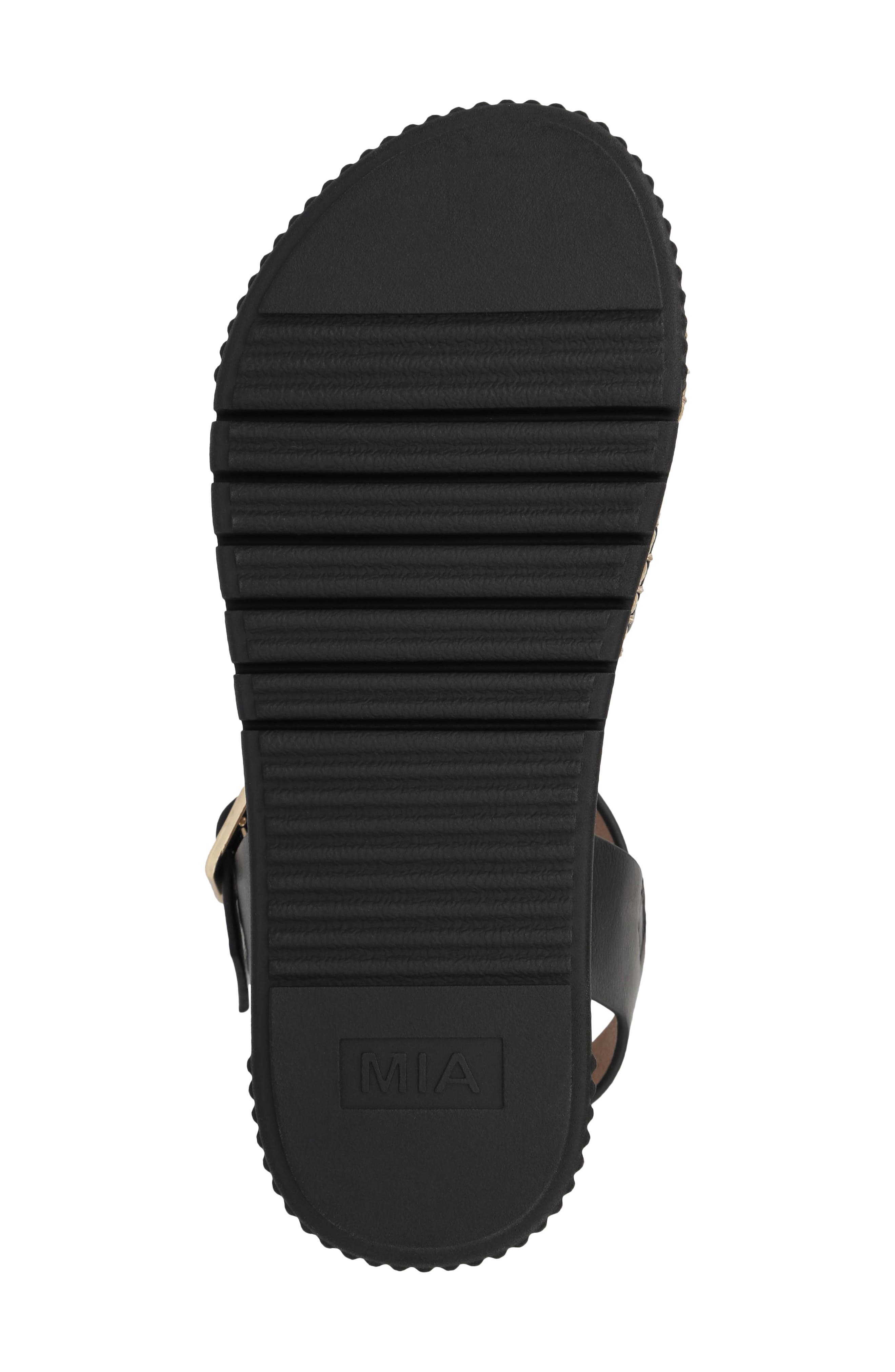 MIA Jacklyn Ankle Strap Platform Sandal, Alternate, color, Black
