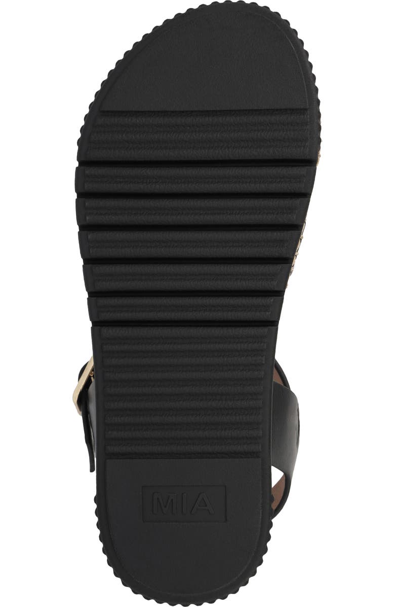 MIA Jacklyn Ankle Strap Platform Sandal, Alternate, color, Black