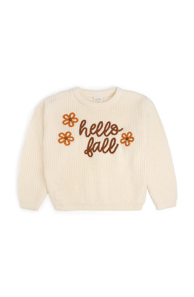 Sweet Wink Hello Fall Knit Sweater, Main, color, Natural