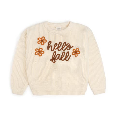 Hello Fall Knit Sweater (Baby, Toddler, Little Kid & Big Kid)