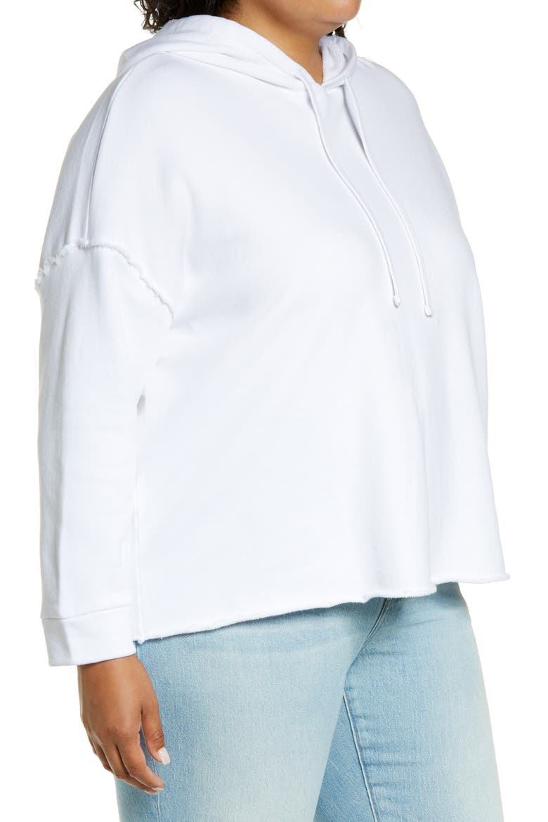 Crop Hoodie, Alternate, color, WHITE