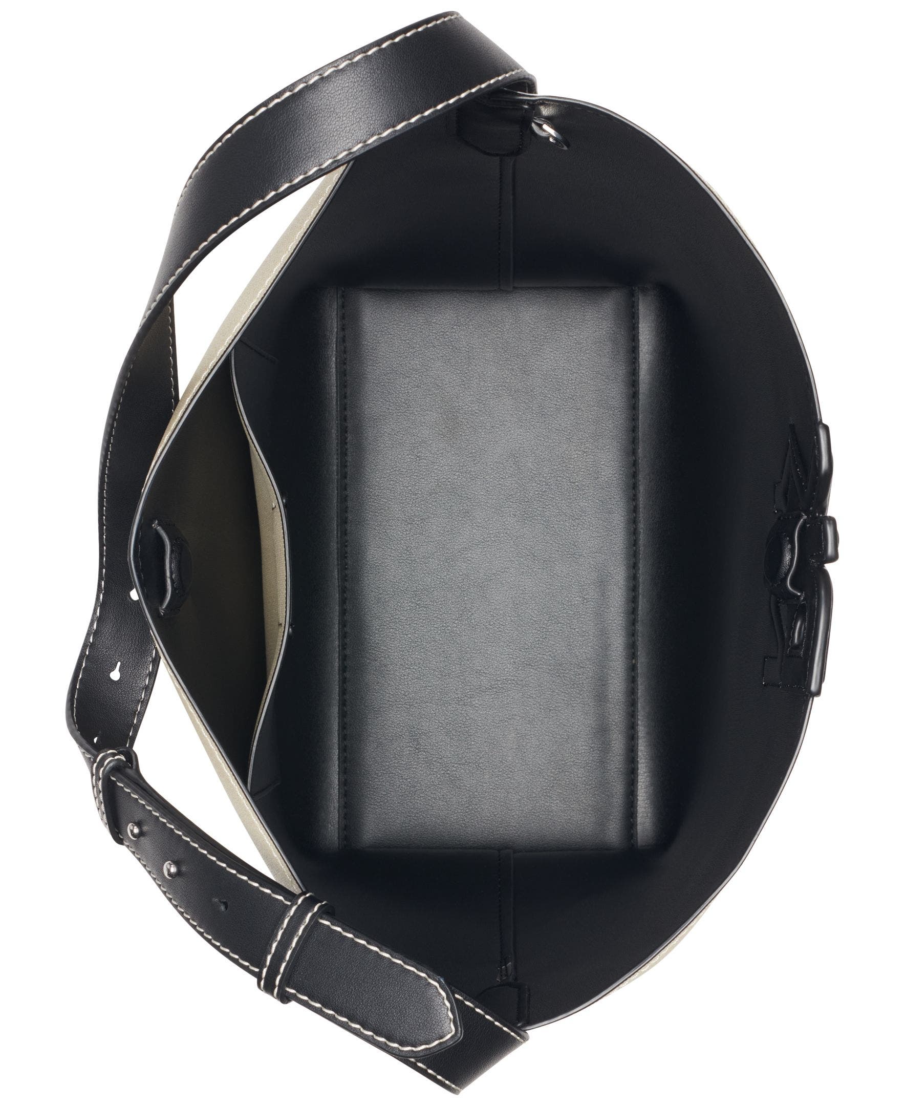 DKNY Nicole Bucket, Alternate, color, Natural/Black