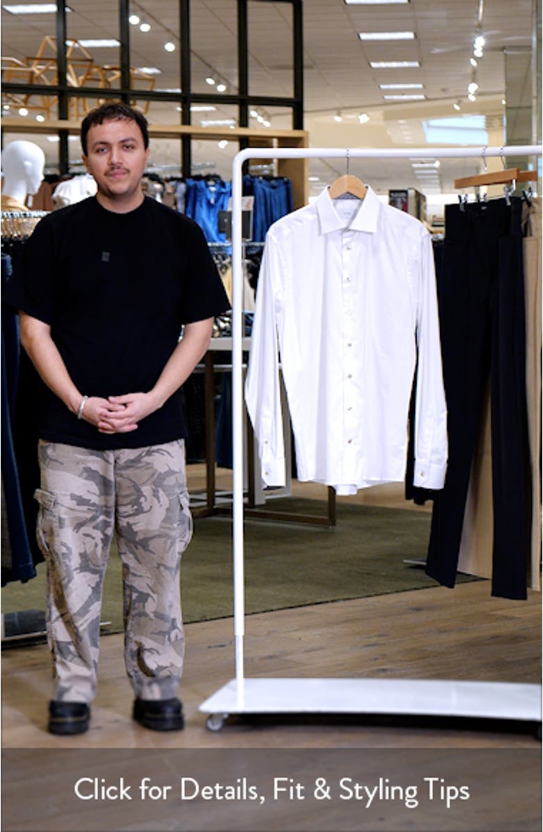 Slim Fit Solid Shirt with Medallion Detail, sales video thumbnail