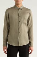 Theory Irving Linen Button-Up Shirt