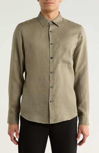 Theory Irving Linen Button-Up Shirt