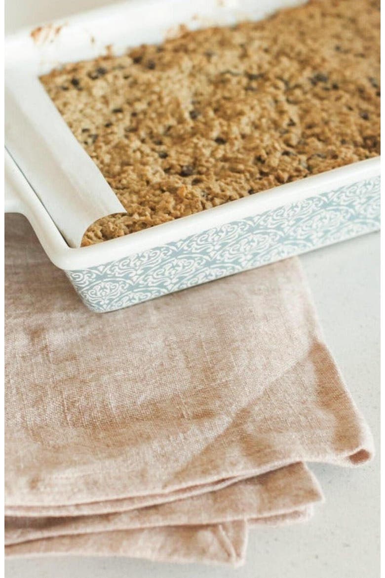 Stone Washed Linen Tea Towel, Alternate, color, Blush