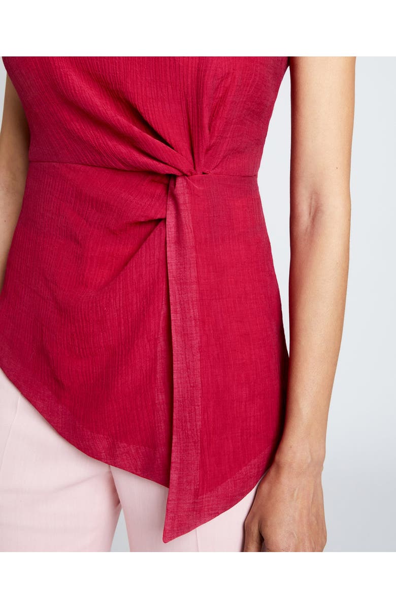 Santorelli AURORA Sleeveless Blouse with Side Waist Twist, Alternate, color,