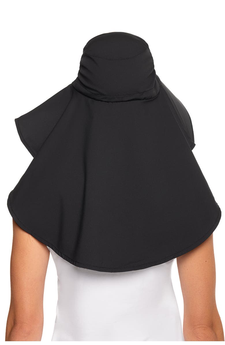 Coolibar Women's Full Coverage Hat - UPF 50+ Sun Protection - Anastasia Elegant, Alternate, color, Black