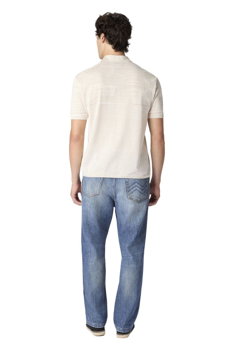 Space-dye Mercerized Cotton Polo Shirt, Alternate, color, Blue