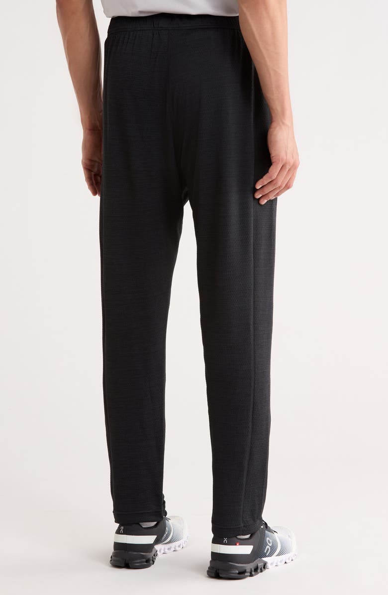 Reigning Champ Solotex<sup>®</sup> Mesh Tiebreak Slim Joggers, Alternate, color, Heather Black