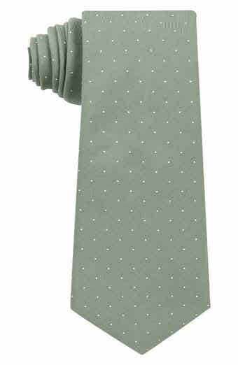 Dot Print Cotton Tie