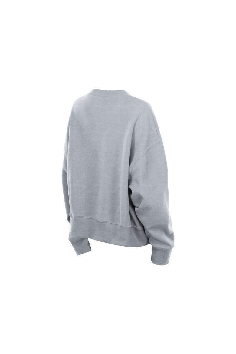 Women's New Era  Gray USA Baseball 2026 World Baseball Classic Mineral Wash Dolmen Sleeve Fleece Sweatshirt, Alternate, color, Gray