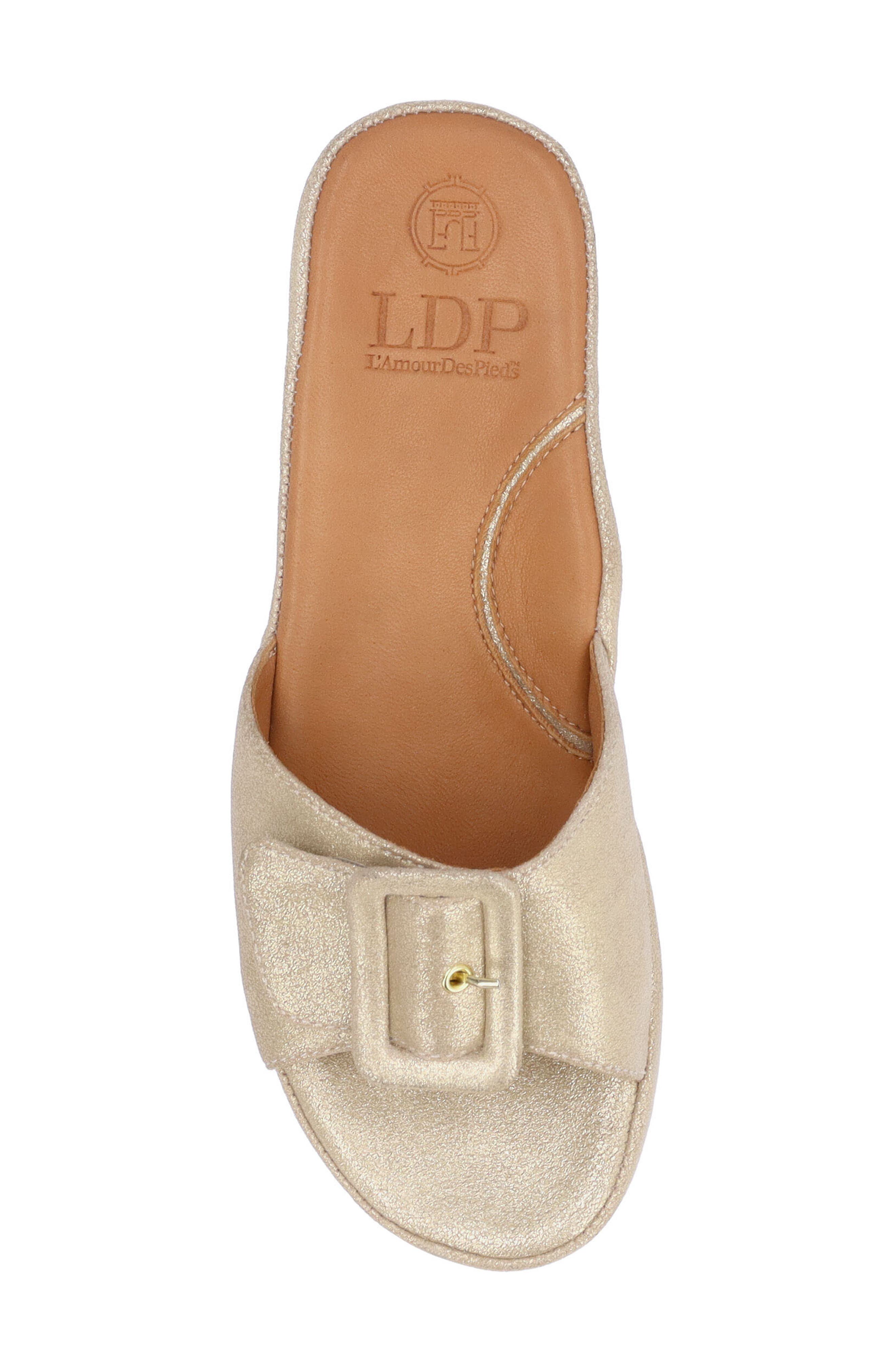 L'Amour des Pieds Callye Sandal, Alternate, color, Gold
