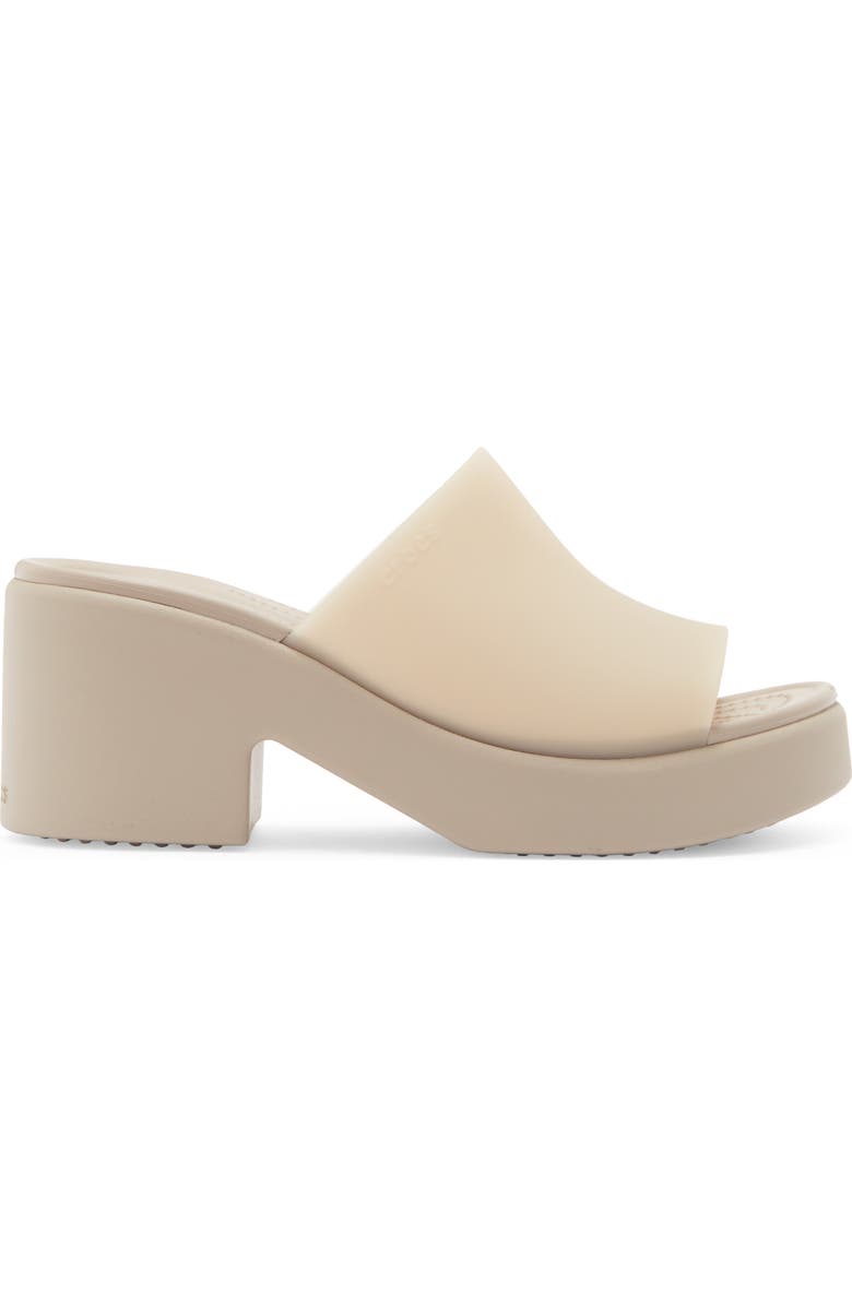 CROCS Brooklyn Platform Slide Sandal, Alternate, color, Taupe