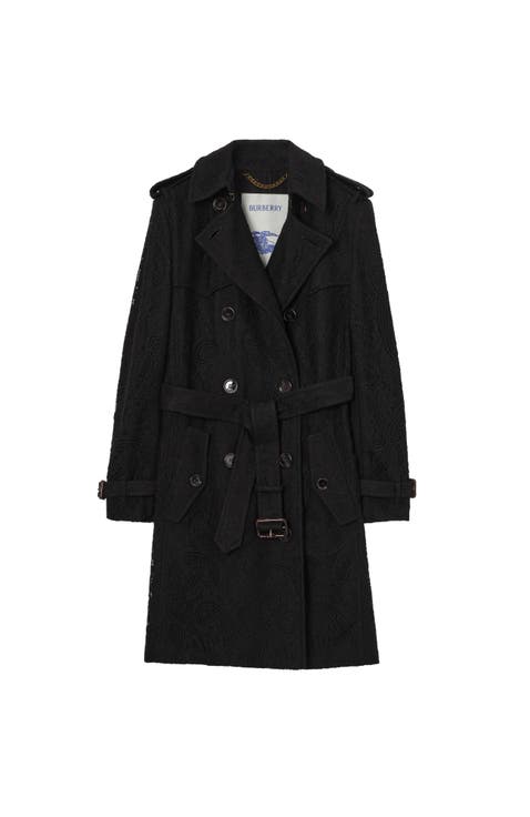 Mid-length Paisley Lace Foxfield Trench Coat