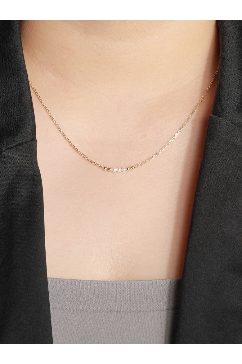 Freshwater Pearl Chain Necklace in 14K Gold,18mm, Alternate, color, Yellow Gold