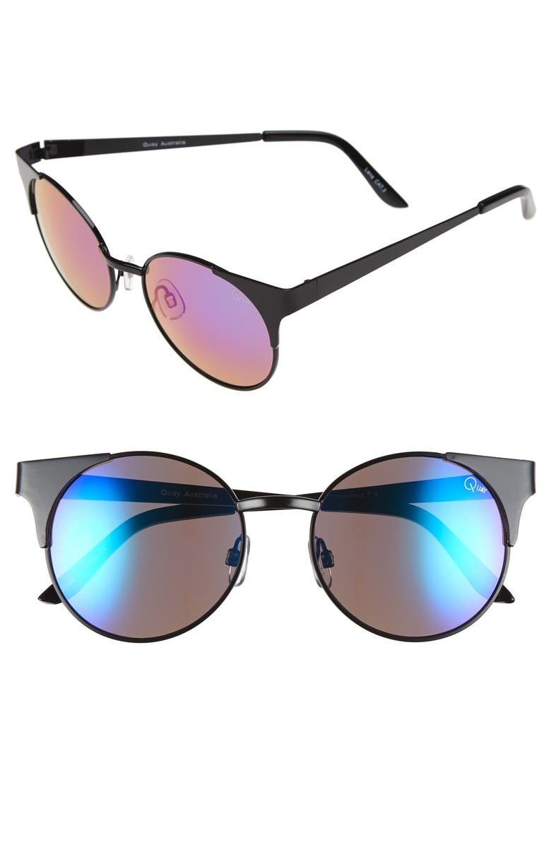 QUAY Australia 'Asha' 50mm Metal Sunglasses, Main, color, 