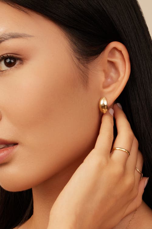 Oradina The Archie Drop Earrings In Yellow Gold
