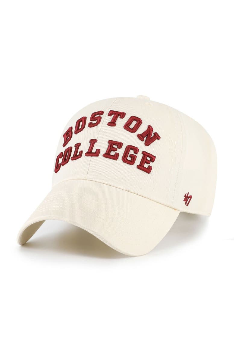 Men's '47 Sand Boston College Eagles Vault Clean Up Adjustable Hat, Main, color, Sand