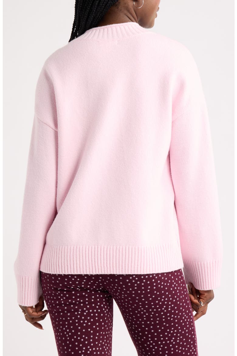 Everyday Easy Cotton Blend Sweater, Alternate, color, PINK BALLERINA