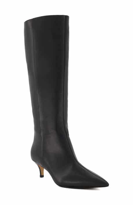 Dune London Smooth Knee High Boot