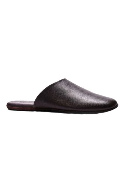Anthony Veer Clark House Slippers in Bordo Pebble Leather  product