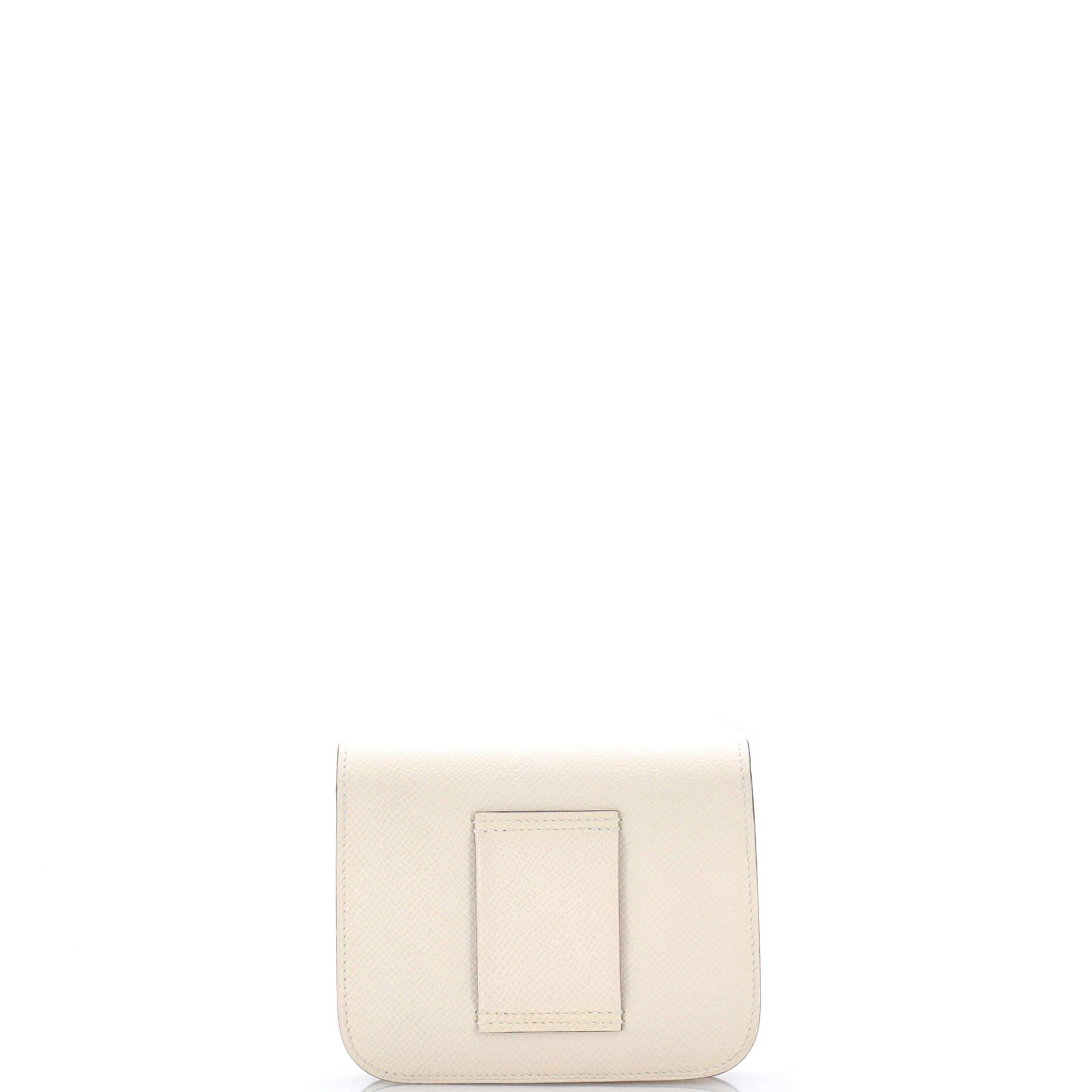 Pre-Owned Hermes Constance Slim Wallet Epsom, Alternate, color, Nata