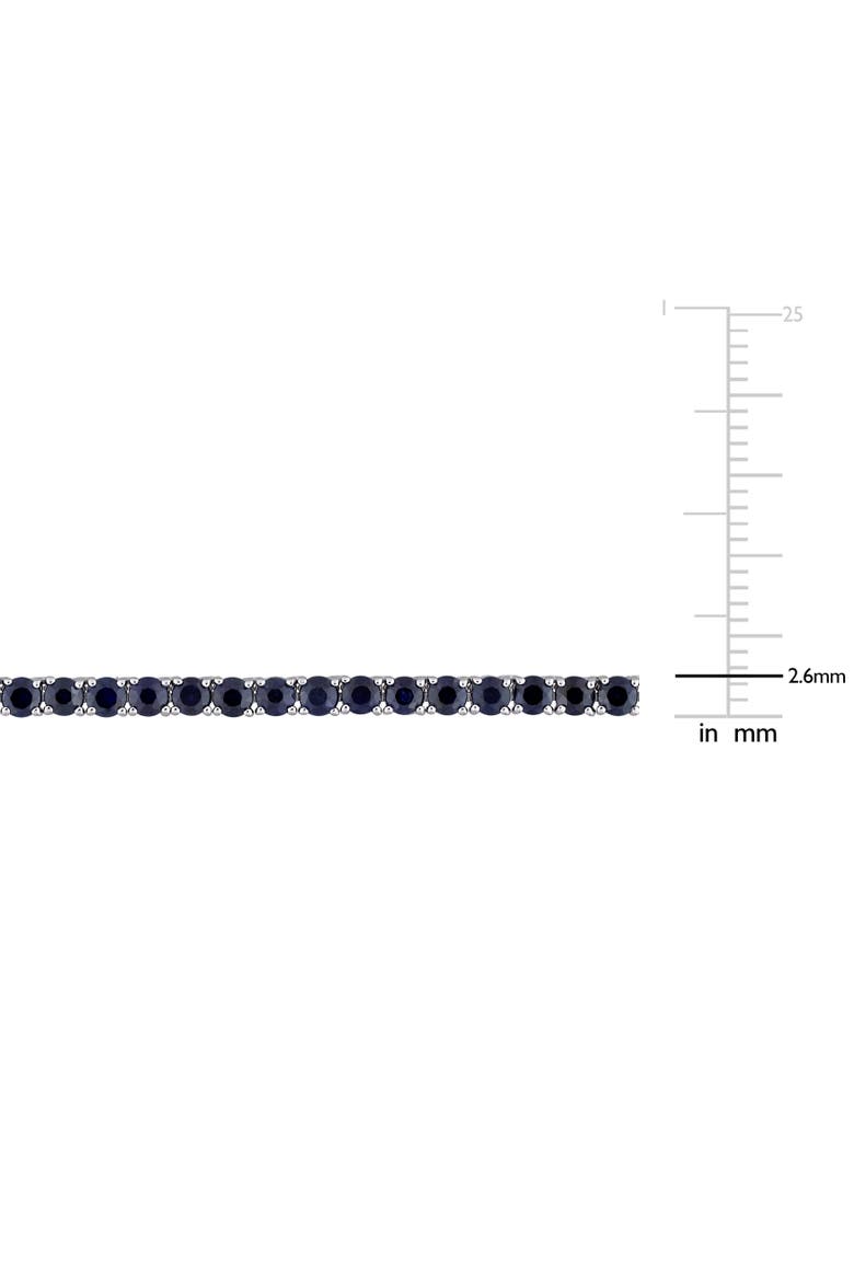 Gemstone Tennis Necklace 14k Gold, Alternate, color, Blue Sapphire