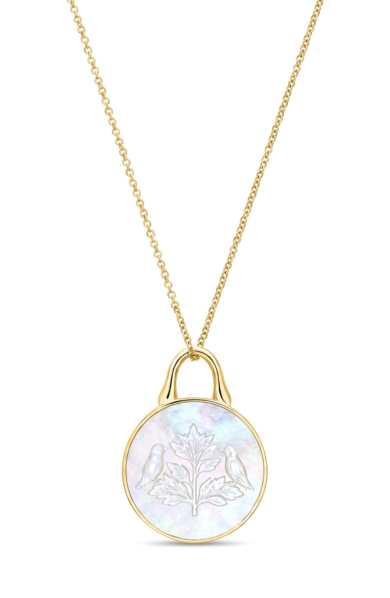 14K YG AND MOTHER-OF-PEARL