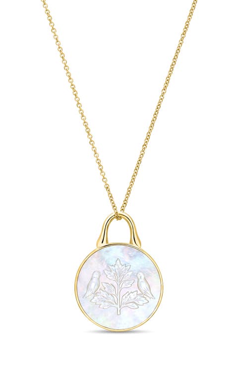 Mother of Pearl Pendant Necklace