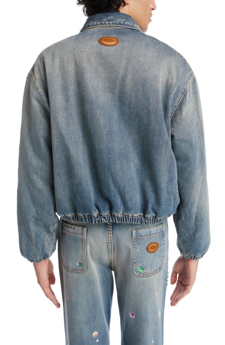 Acne Studios Denim Bomber Jacket, Alternate, color, 