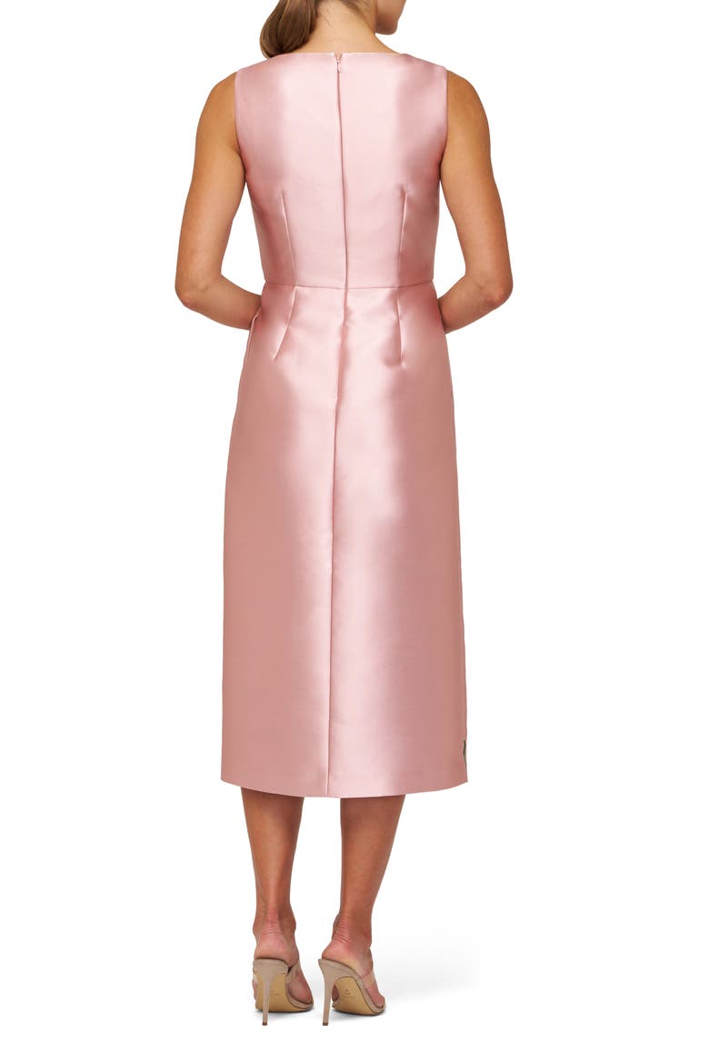 Briella Sleeveless Mikado Midi Dress, Alternate, color, SOFT BLUSH
