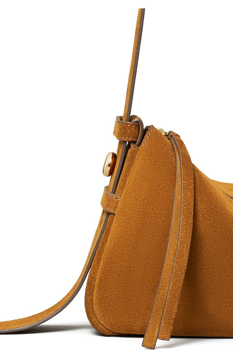 Tory Burch Small Romy Suede Shoulder Bag, Alternate, color,