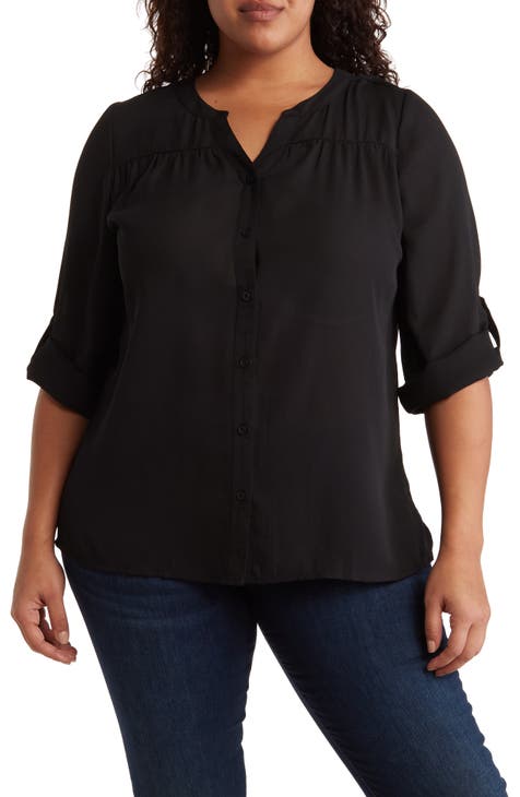 Lorelai 3/4 Sleeve Blouse (Plus)