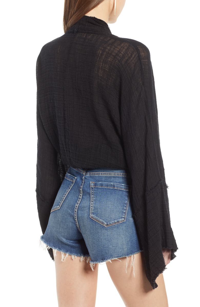 Free People Azalea Wrap Top, Alternate, color, 