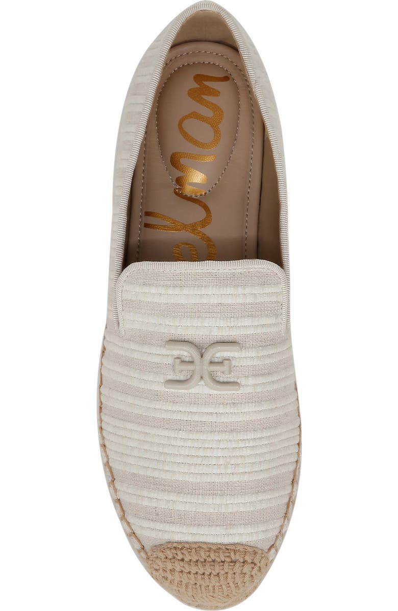 Sam Edelman Kathleen Espadrille Flat, Alternate, color, White/Natural