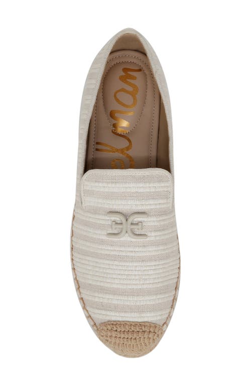 Shop Sam Edelman Kathleen Espadrille Flat In White/natural