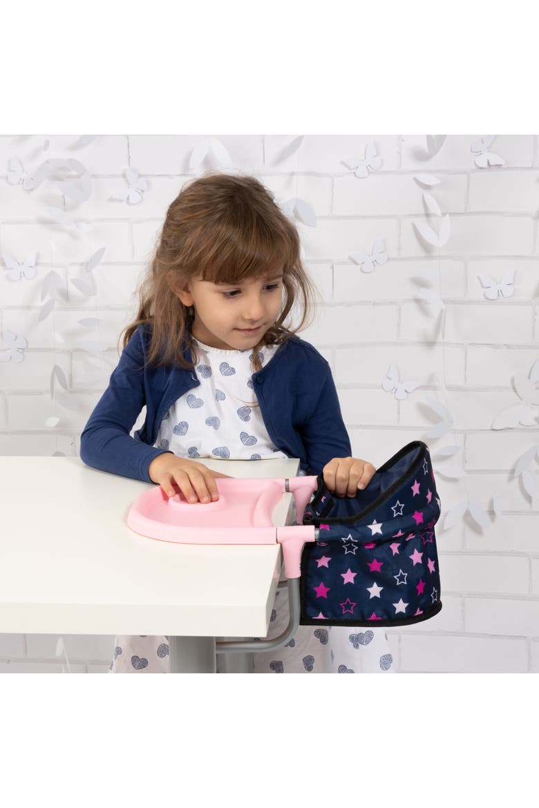 Doll Table Seat, Attaches To Table, Accessory For Dolls Up To 18 Inches, Kids 3+, Alternate, color, Multicolored