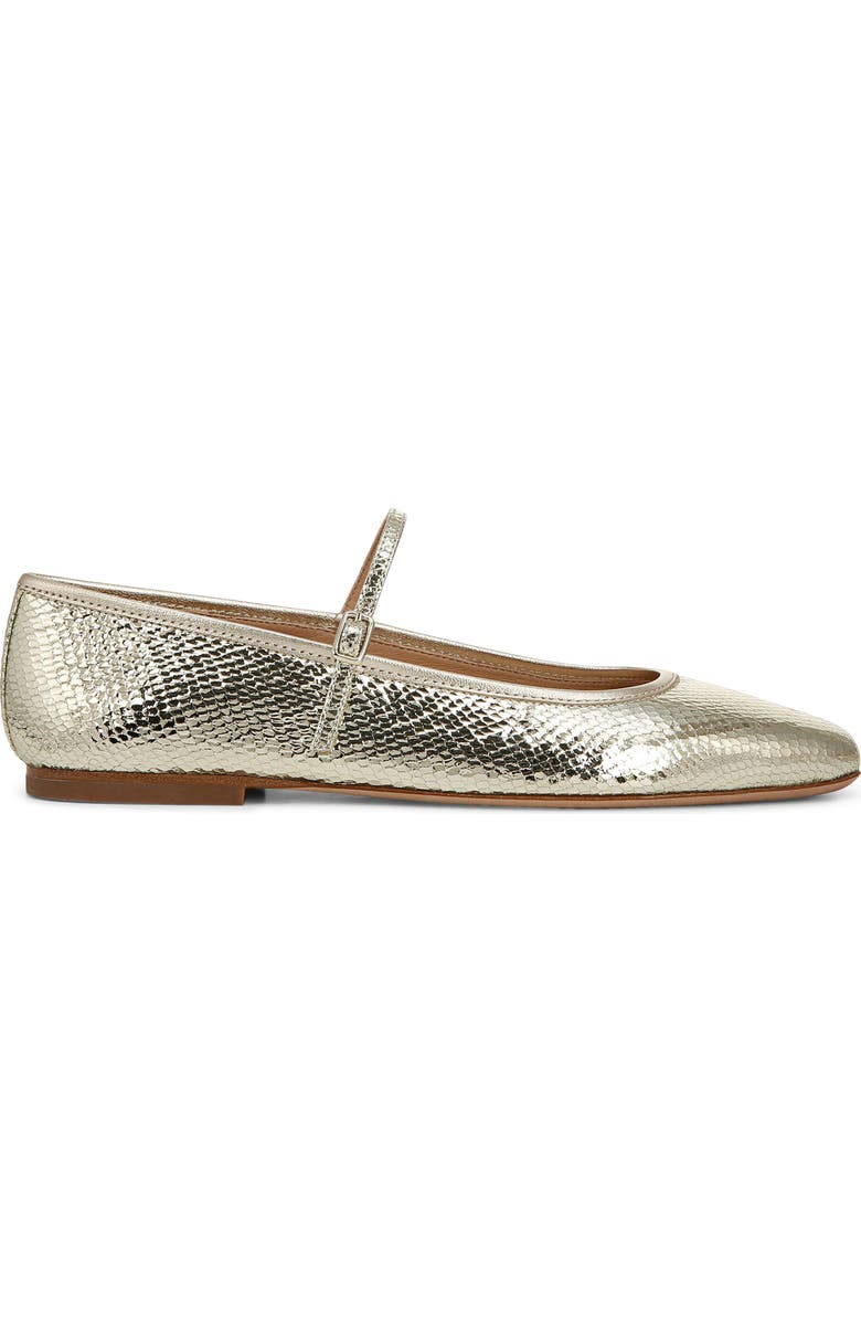 Veronica Beard Ellie Mary Jane Flat, Alternate, color, Platinum