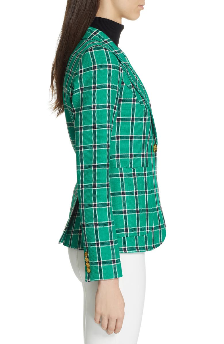 Smythe Plaid Duchess Blazer, Alternate, color, 