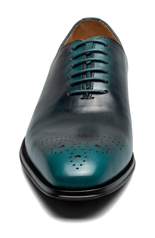 Stacy Adams Hallquist Embellished Toe Wholecut Shoe In Blue