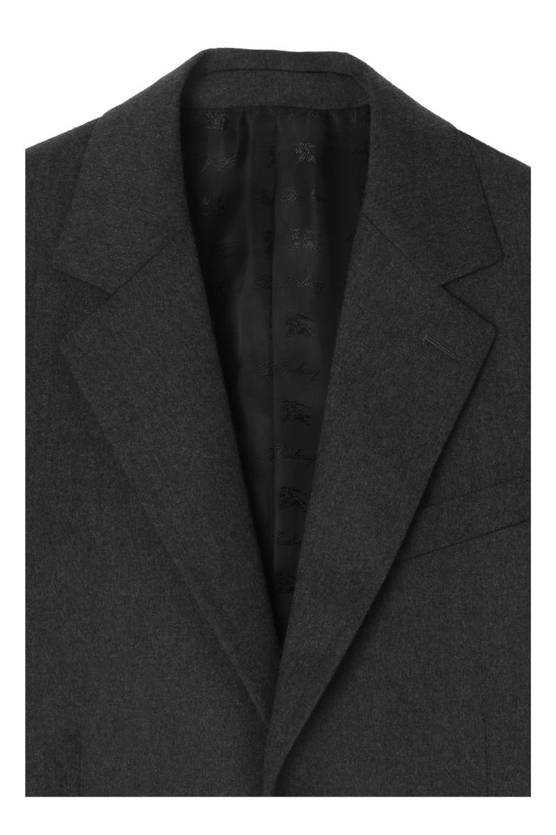 Wool Flannel Sloane Tailored Jacket, Alternate, color, Deep charcoal grey