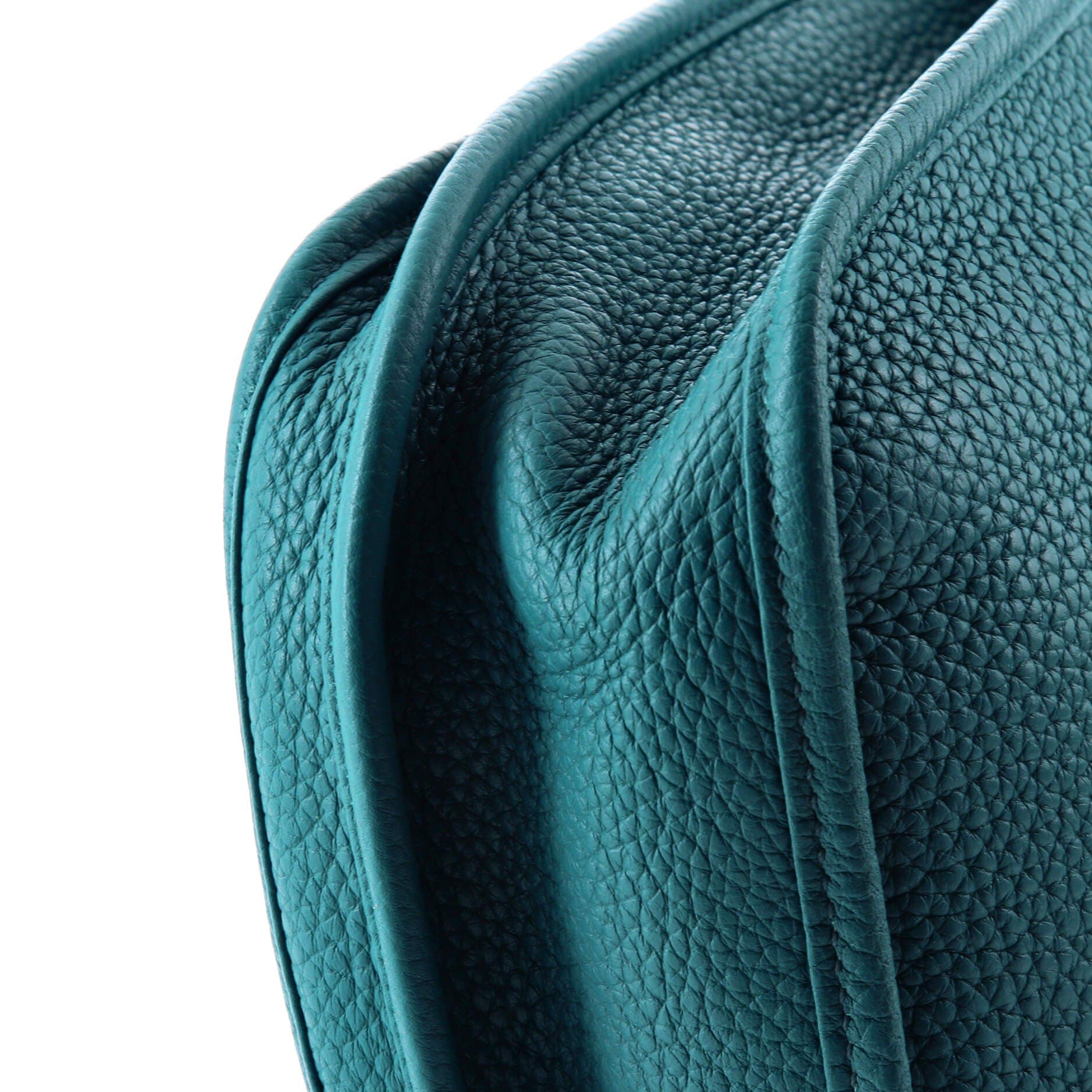 Pre-Owned Hermes Evelyne Bag Gen III Clemence PM, Alternate, color, Bleu Izmir