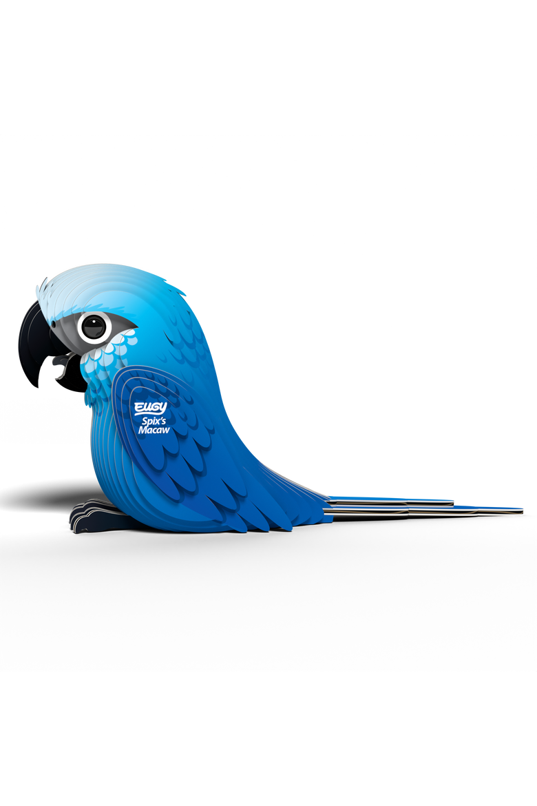 Spix's Macaw 3D Puzzle, Alternate, color, No Color