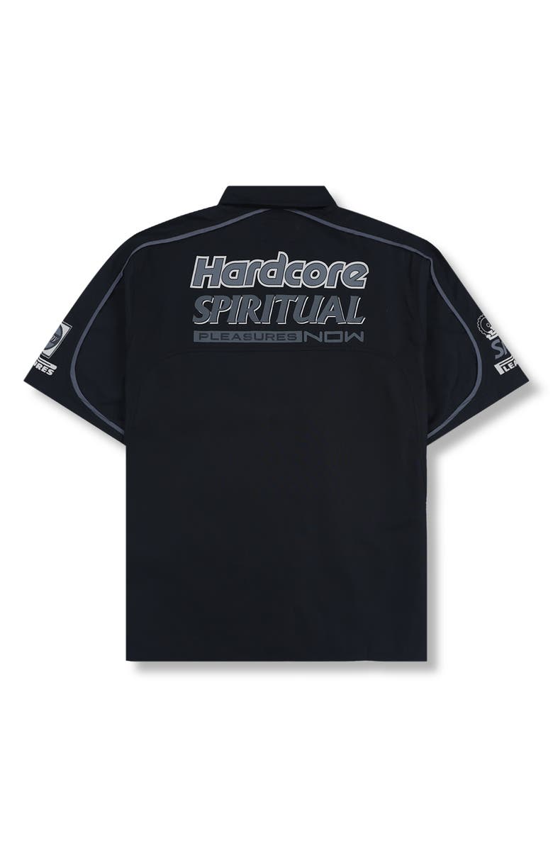 PLEASURES Terror Oversize Short Sleeve Button-Up Shirt, Alternate, color, 