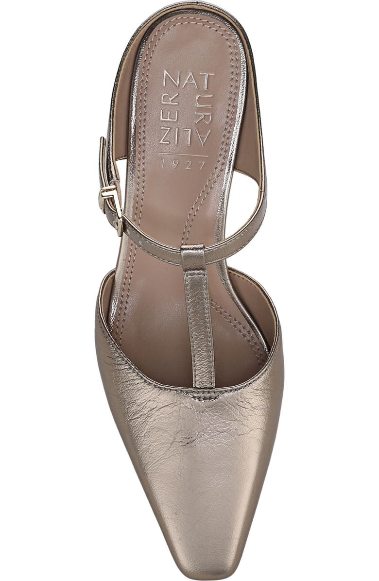 Naturalizer Gem T-Strap Kitten Heel Mule, Alternate, color, Patina Pewter