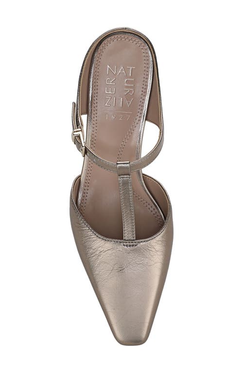 Naturalizer Gem T-strap Kitten Heel Mule In Gray