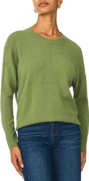 Vince Camuto Exposed Seam Crewneck Sweater